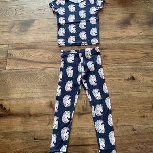 GAP Kids Unicorn Pajama Set - Dark Blue and Pink